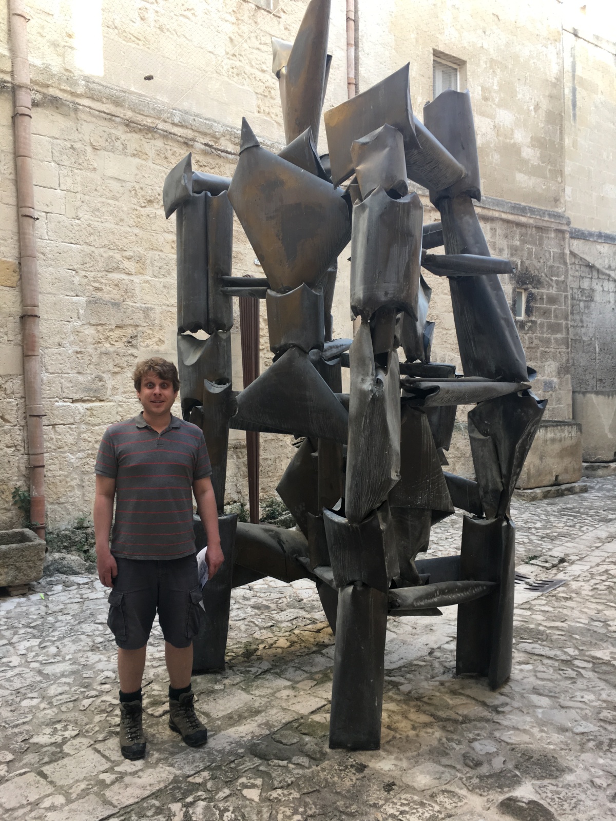 MUSMA, Matera's museum of modern sculpture set in a centuries-old cave. We visited on our babymoon.